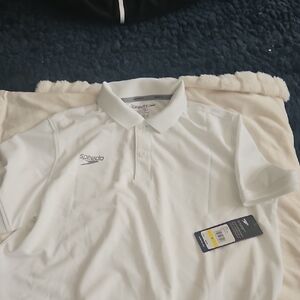 Speedo White Polo Shirt Classic Design